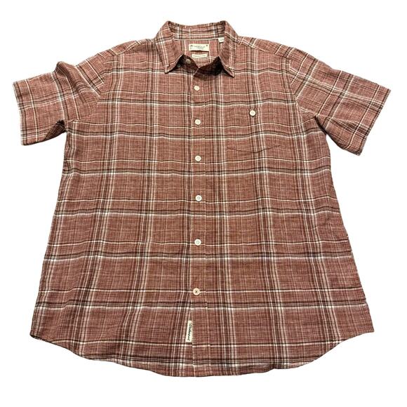 Weatherproof Vintage Washable Linen Button Down Shirt- Size L - Picture 1 of 7